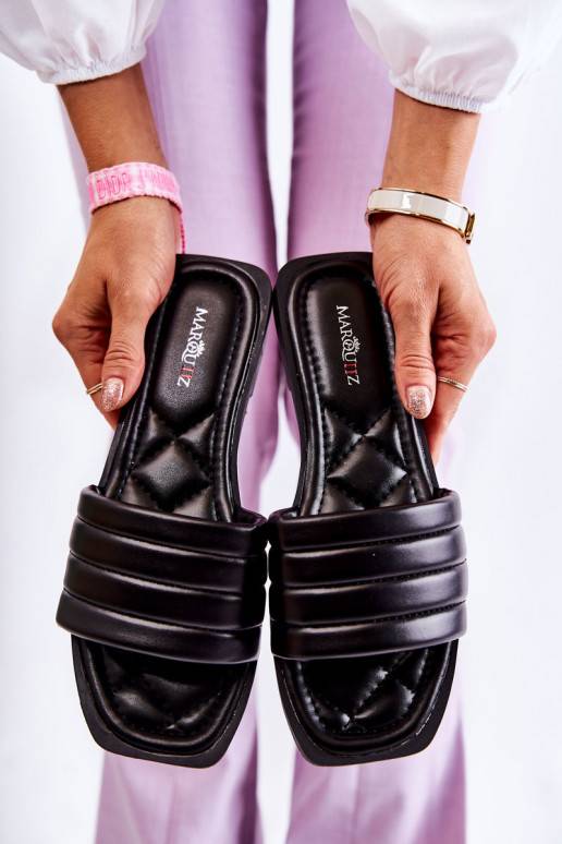 Juodos spalvos šlepetės Raula su...