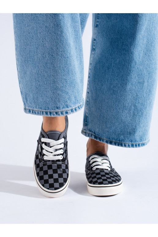 Juodos ir-pilkos spalvos batai  Shelovet Juodos ir-pilkos spalvos batai  Shelovet