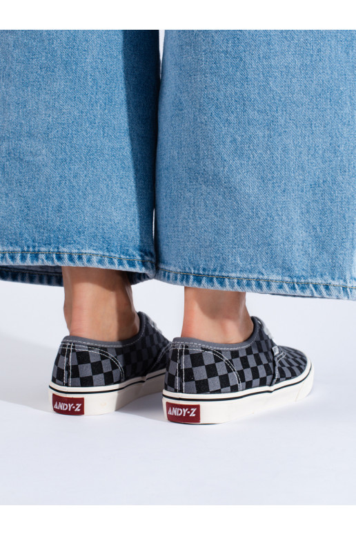 Juodos ir-pilkos spalvos batai  Shelovet Juodos ir-pilkos spalvos batai  Shelovet