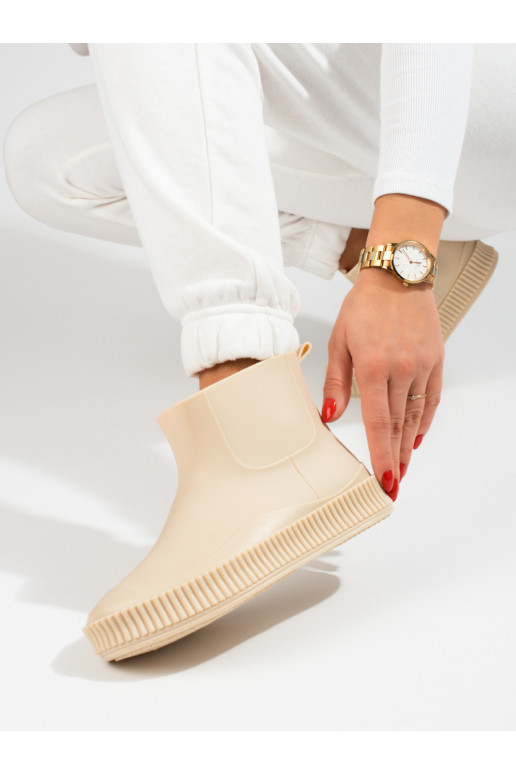 guminiai batai smėlio spalvos Shelovet guminiai batai smėlio spalvos Shelovet