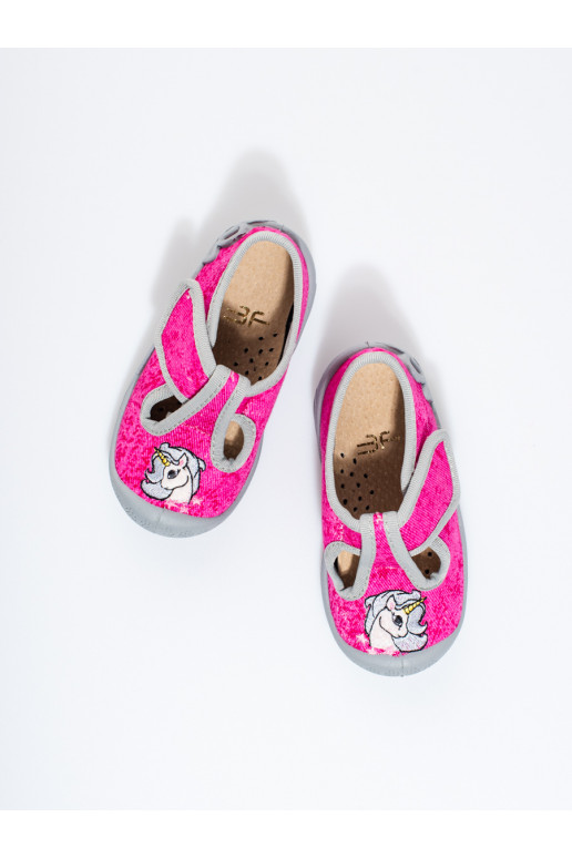 Šlepetės   rožinės spalvos jednorożec Shelovet