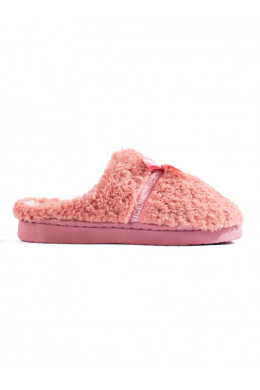 šilti rožinės spalvos moteriškos šlepetės Shelovet