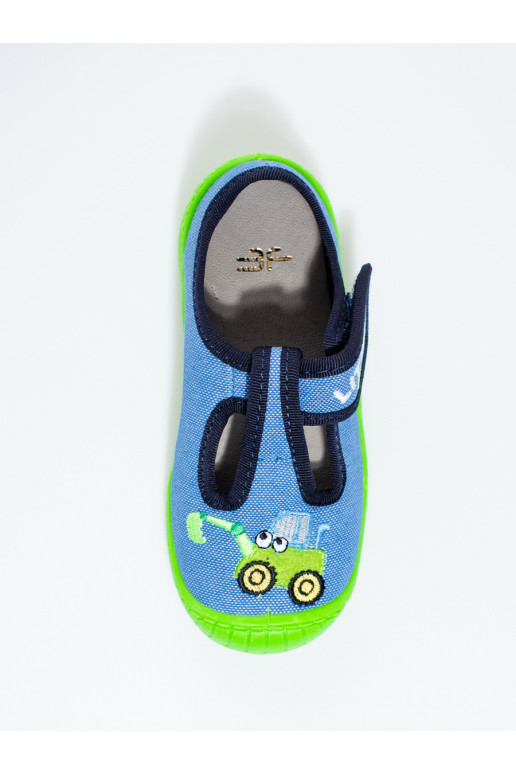 mėlynos spalvos kapcie  koparka Shelovet