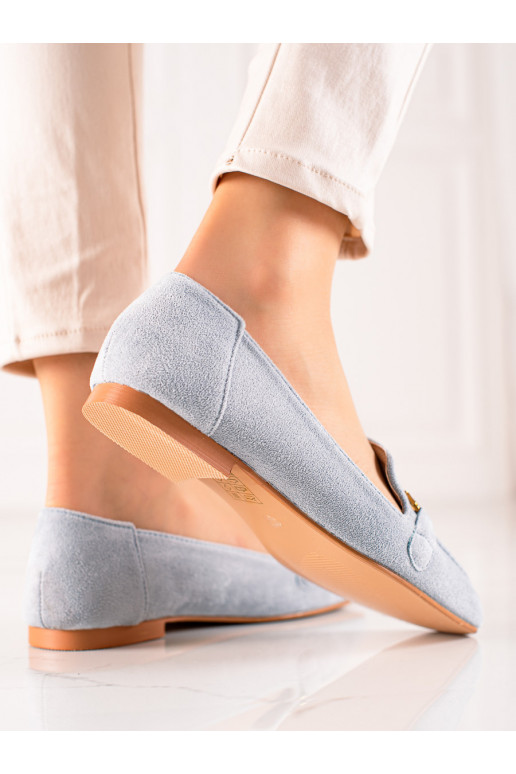 Moteriški mokasinai Shelovet iš zomšos  Moteriški mokasinai Shelovet iš zomšos