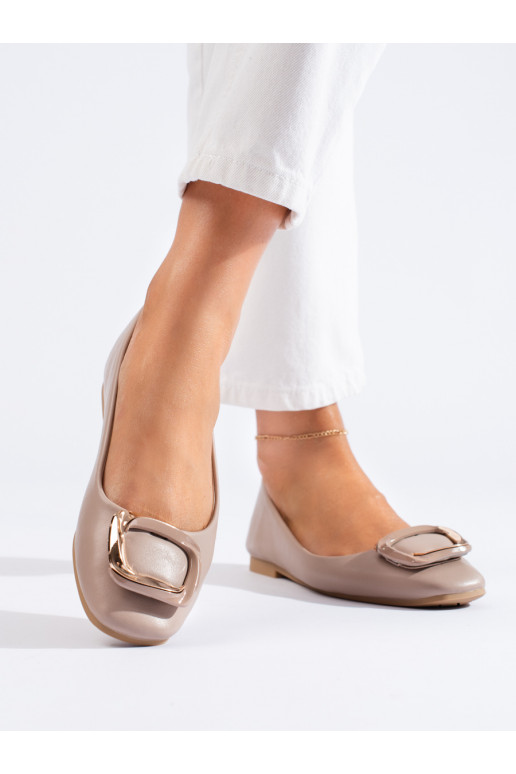 smėlio spalvos  balerinos  Shelovet