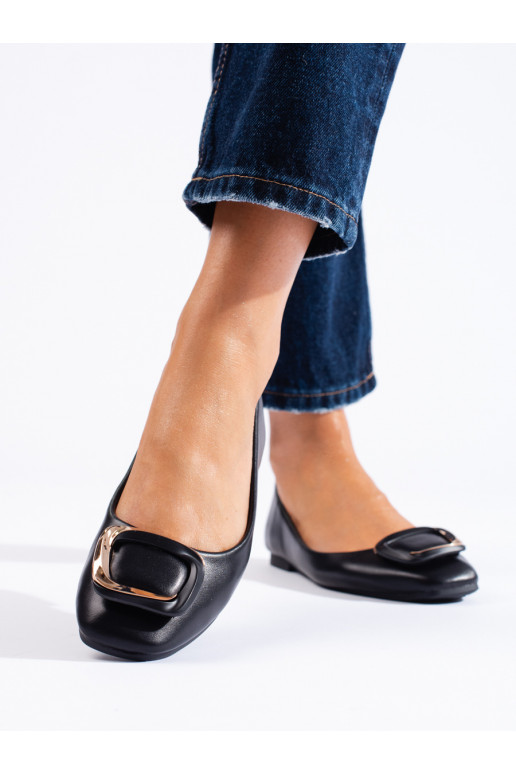 Juodos spalvos  balerinos  Shelovet