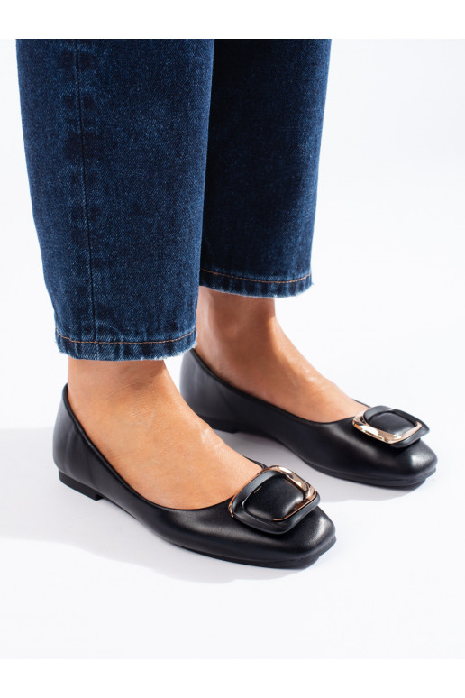 Juodos spalvos  balerinos  Shelovet