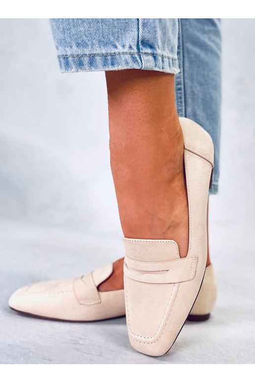 Zomšiniai mokasinai CLASS BEIGE
