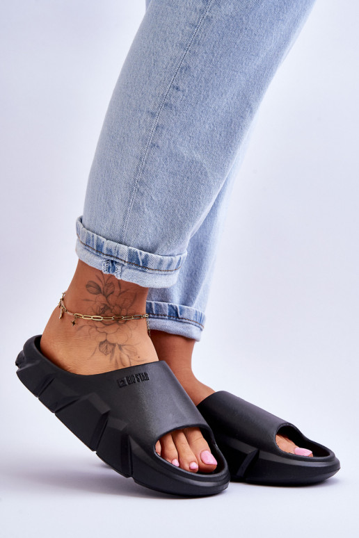 Lengvos šlepetės Big Star juodos spalvos