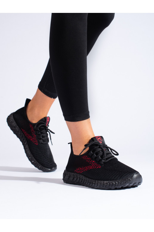 Sportinio stiliaus batai Shelovet juodos spalvos z czarną podeszwą