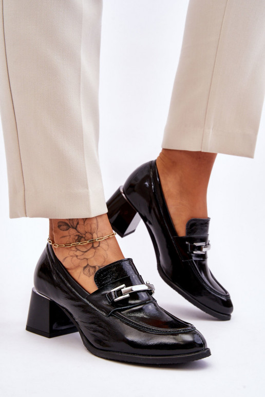 Lakuoti Bateliai juodos spalvos Damira Lakuoti Bateliai juodos spalvos Damira