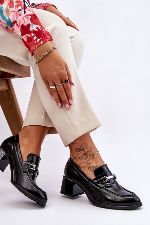 Lakuoti Bateliai juodos spalvos Damira Lakuoti Bateliai juodos spalvos Damira