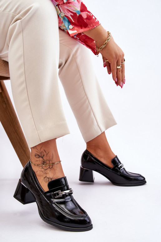 Lakuoti Bateliai juodos spalvos Damira Lakuoti Bateliai juodos spalvos Damira