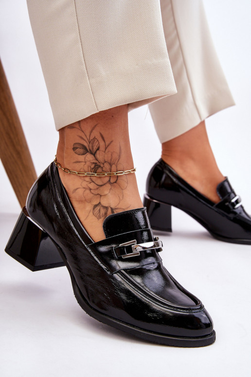 Lakuoti Bateliai juodos spalvos Damira Lakuoti Bateliai juodos spalvos Damira