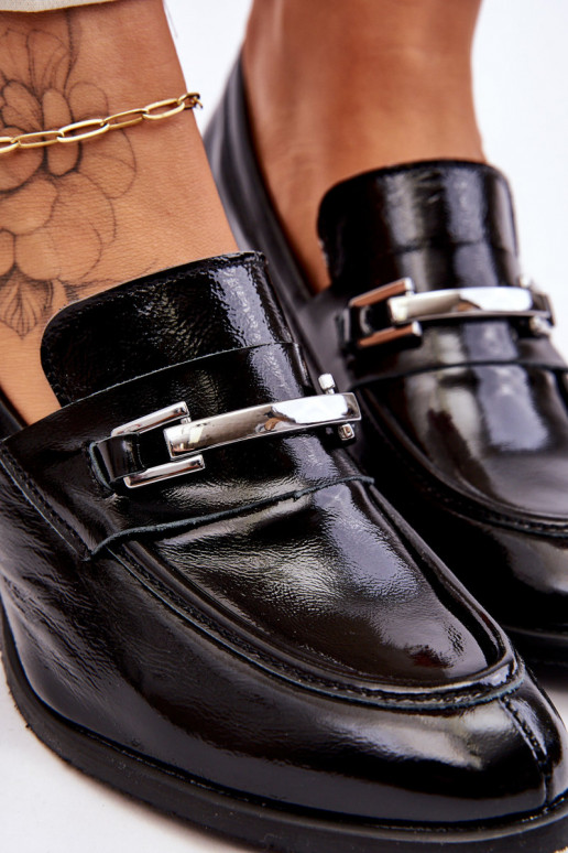 Lakuoti Bateliai juodos spalvos Damira Lakuoti Bateliai juodos spalvos Damira