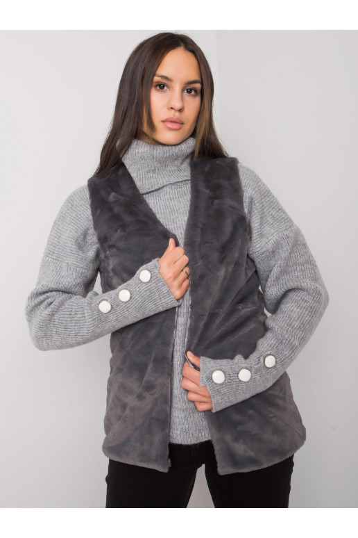 Loxxley moteriška grafito kailio liemenė