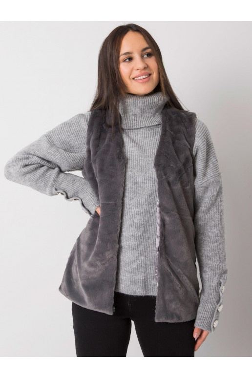 Loxxley moteriška grafito kailio liemenė