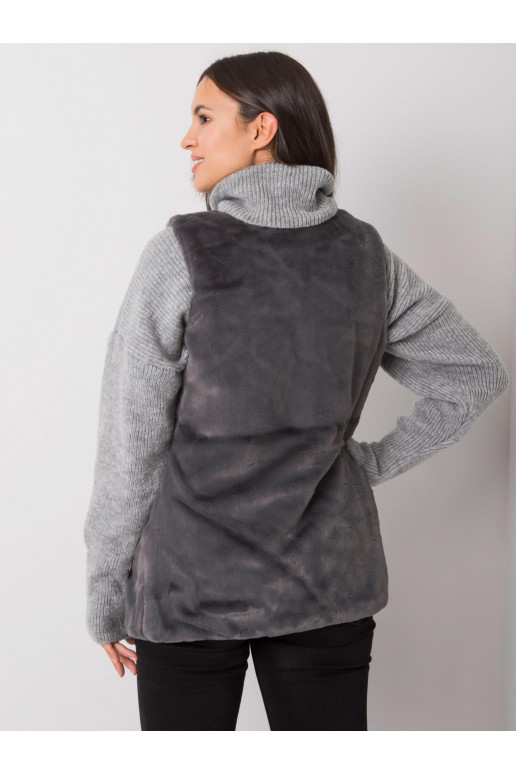 Loxxley moteriška grafito kailio liemenė