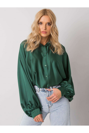 Žali marškiniai plačiomis...