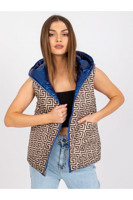 Mėlyna apverčiama Addison liemenė su...