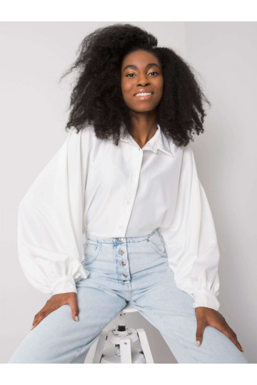 Balti marškiniai plačiomis...