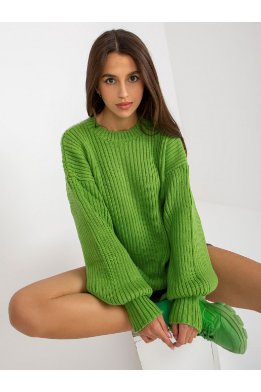 Šviesiai žalios spalvos megztas...