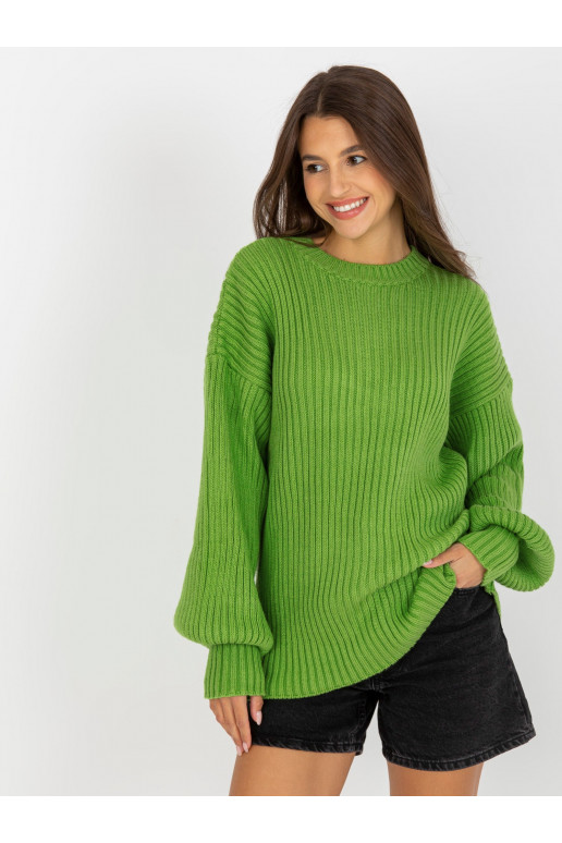 Šviesiai žalios spalvos megztas...