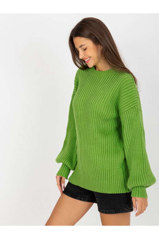 Šviesiai žalios spalvos megztas...