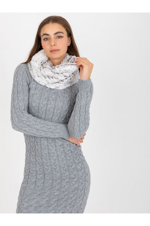 Baltai tamsiai rudas dirbtinio kailio...